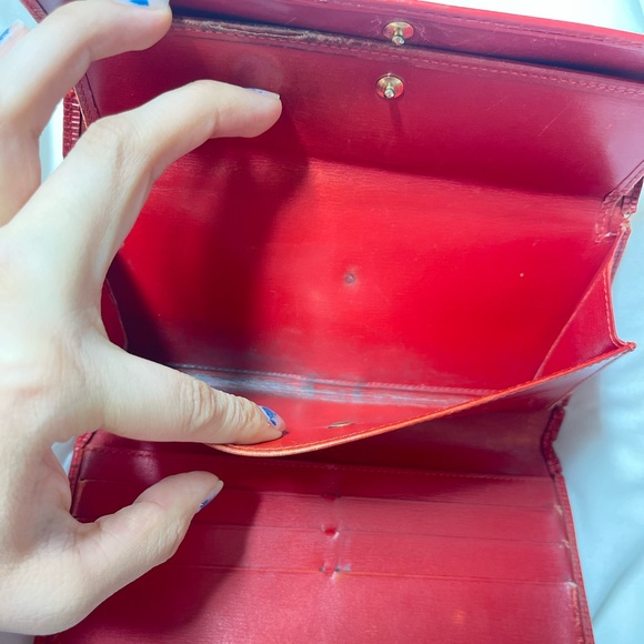 LV Red Epi Long Wallet - Picture 8 of 14